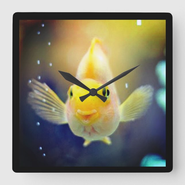 RELOJ CUADRADO HELLO BIG FISHY (Anverso)