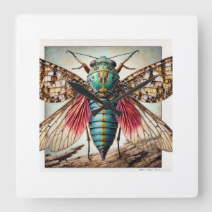 Reloj Cuadrado Hemipteran Insect Dorsal View 170724IREF203 - Wate