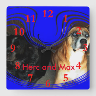 Reloj Cuadrado Herc y Max