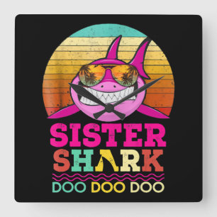 Reloj Cuadrado Hermana Shark Doo Doo Doo - Locos regalos de tibur