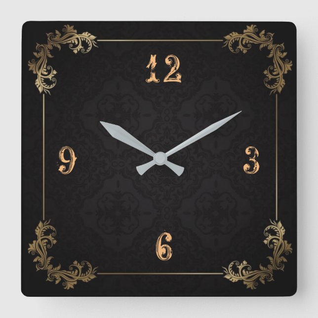 Reloj Cuadrado Hermosa cosecha (Anverso)