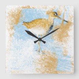 Reloj Cuadrado Hermosa pintura de Willet Beach