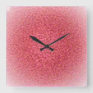 RELOJ CUADRADO HERMOSO MODERNO MODERNO DE ORO ROJO ABSTRACTO