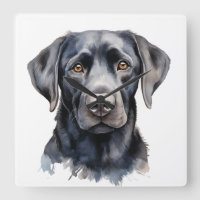 HERMOSO TRABAJADOR NEGRO RETRIEVER PERRO