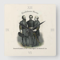 Héroes de la guerra civil Stonewall Beauregard Lee