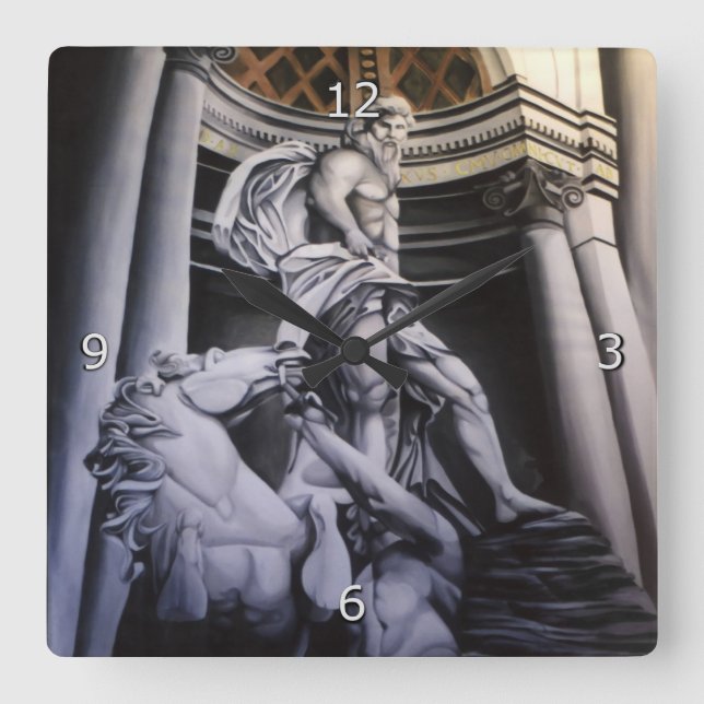 Reloj Cuadrado Heroic Greek / Roman Scene (Anverso)