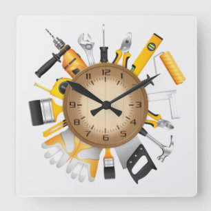 Reloj Cuadrado Herramientas