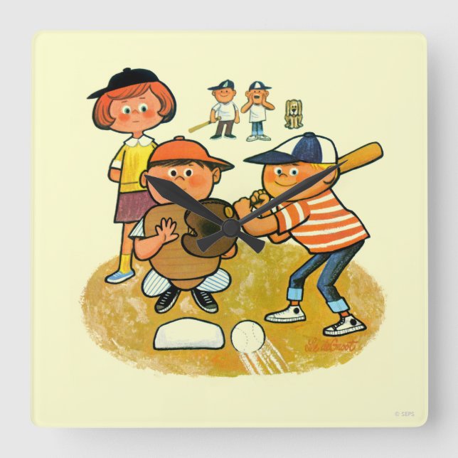Reloj Cuadrado ¡Hey Batter! (Anverso)