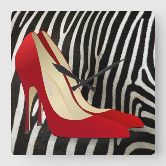 Reloj Cuadrado high heels red (Anverso)