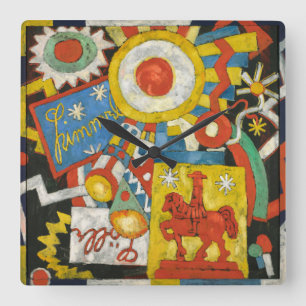 Reloj Cuadrado Himmel de Marsden Hartley, Expresionismo Antiguo