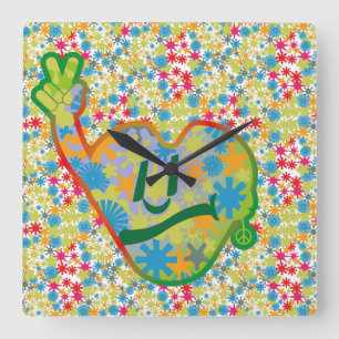 Reloj Cuadrado Hippie Heart ICON 2024 BY MASANSER