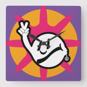 Reloj Cuadrado HIPPIE ICON flowers 2023 BY MASANSER