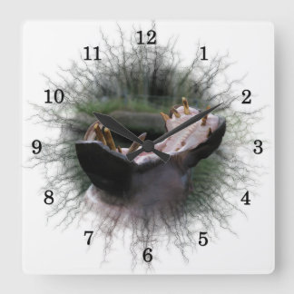 Reloj Cuadrado Hippo Wall Clock