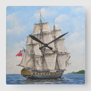 Reloj Cuadrado HMS Surprise Acrylic Wall Clock