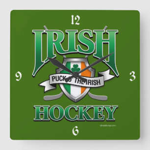 Reloj Cuadrado Hockey Irlandés