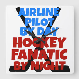Reloj Cuadrado Hockey Lover Airline Pilot