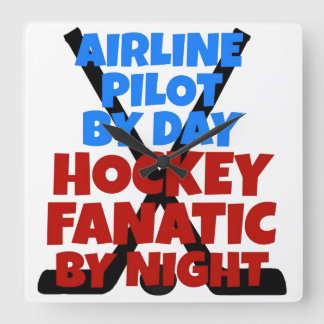 Reloj Cuadrado Hockey Lover Airline Pilot