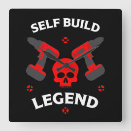 Reloj Cuadrado hogar auto-construido