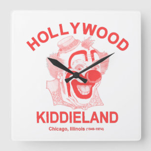 Reloj Cuadrado Hollywood Kiddieland, Chicago, Illinois Entretenim