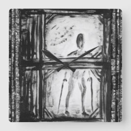 Reloj Cuadrado Hombre paralizado