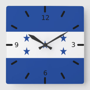 Reloj Cuadrado Honduras flag