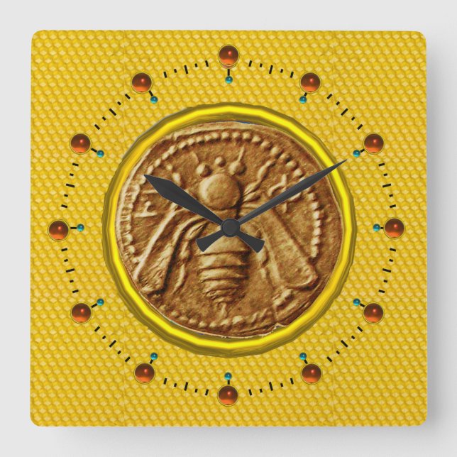 RELOJ CUADRADO HONEY BEE, BEEKEEPER (Anverso)