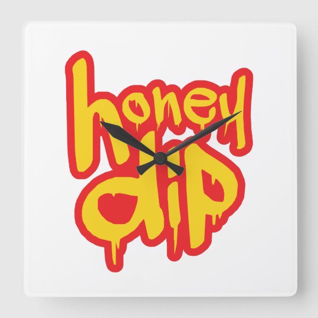 Reloj Cuadrado honey dip (Anverso)
