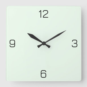 Reloj Cuadrado Honeydew Melon Green F0FFF0 Color con opción Nombr
