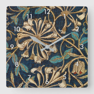Reloj Cuadrado Honeysuckle, William Morris