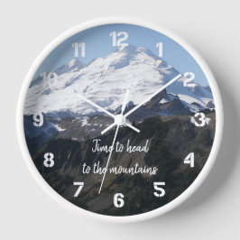 Reloj Cuadrado Hora de Dirigirse a las Montañas