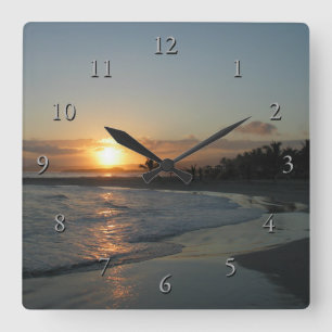Reloj Cuadrado ¡Hora de la Isla!