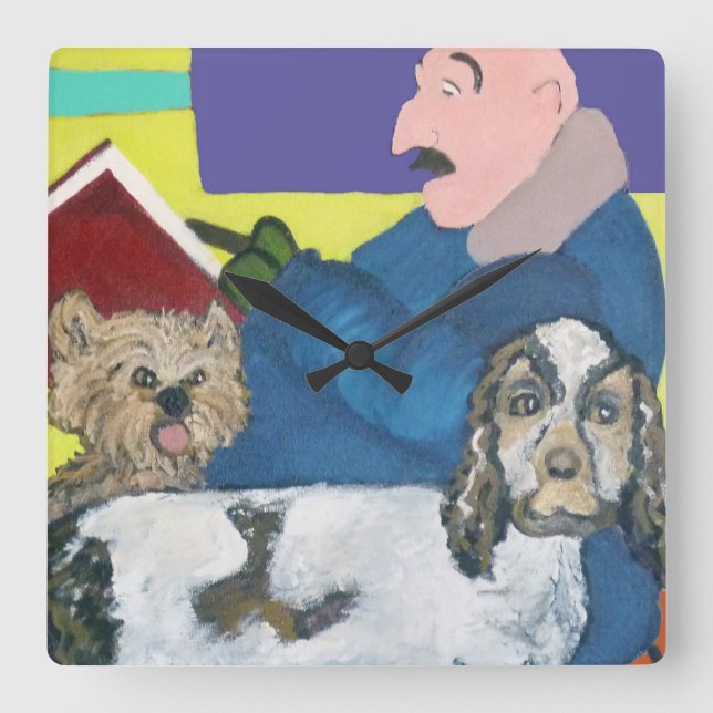 Reloj Cuadrado ¡Hora de leer! (Anverso)