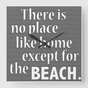 Reloj Cuadrado Hora de playa