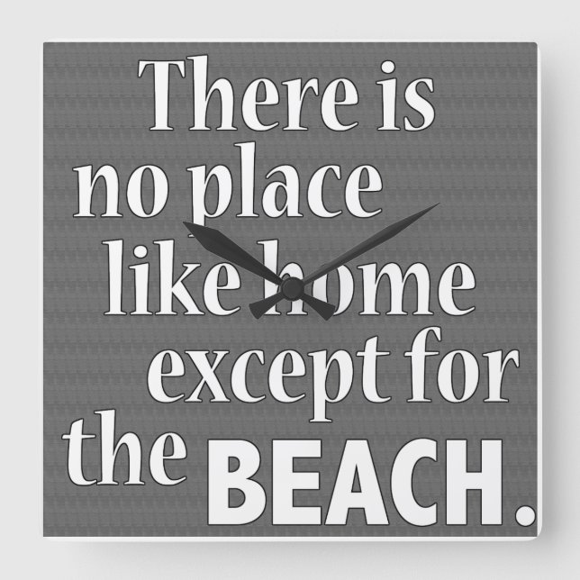 Reloj Cuadrado Hora de playa (Anverso)