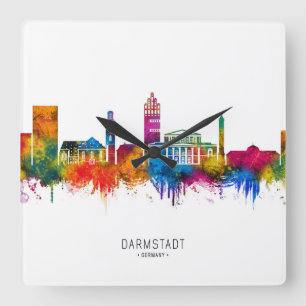 Reloj Cuadrado Horizonte de Darmstadt Alemania