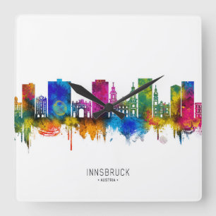 Reloj Cuadrado Horizonte de Innsbruck Austria