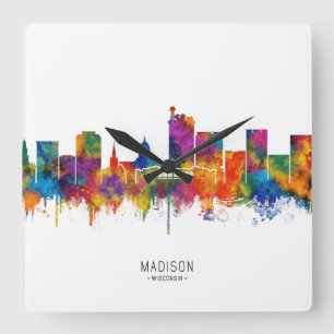 Reloj Cuadrado Horizonte de Madison EE. UU.