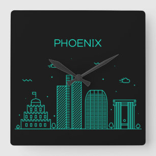 Reloj Cuadrado horizonte de Phoenix