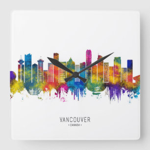 Reloj Cuadrado Horizonte de Vancouver, Canadá