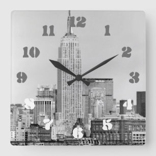 Reloj Cuadrado Horizonte IV de NYC