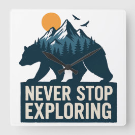 Reloj Cuadrado Horizontes salvajes