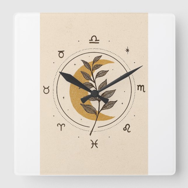 Reloj Cuadrado Horloge Murale Carrée (Anverso)