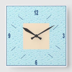 Reloj Cuadrado Horloge murale en acrylique, Carrée NATURE