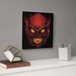 Reloj Cuadrado Horroroso hueco