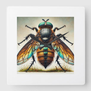Reloj Cuadrado Horse Fly 160924IREF214 - Watercolor