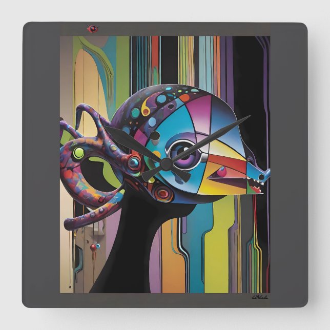 Reloj Cuadrado Horse Thief (Anverso)