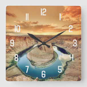 Reloj Cuadrado Horseshoe Bend Caynon