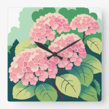 Hortensia Rosa Floral Botánica