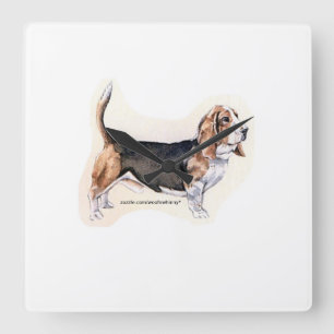Reloj Cuadrado Hound Basset