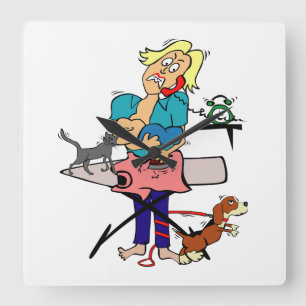 Reloj Cuadrado Housewife